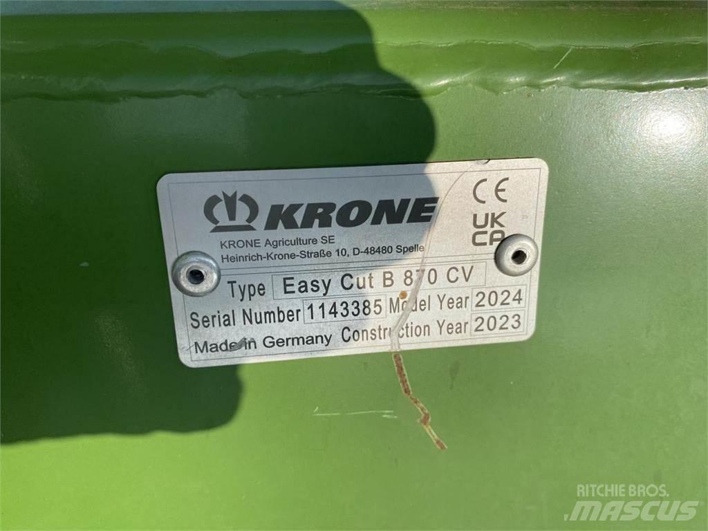Krone EC B 870 CV Žací stroje