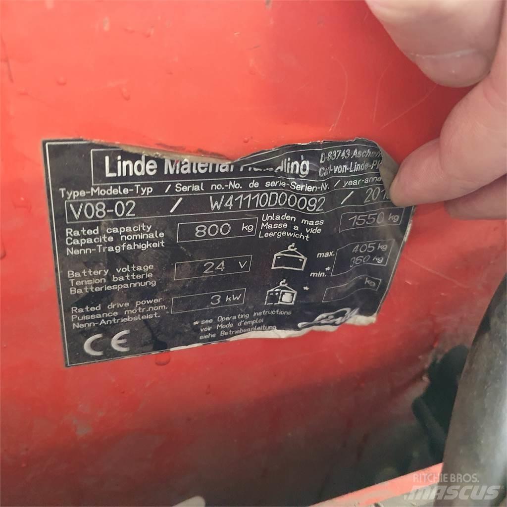 Linde V08-02 Střednězdvižný vozík