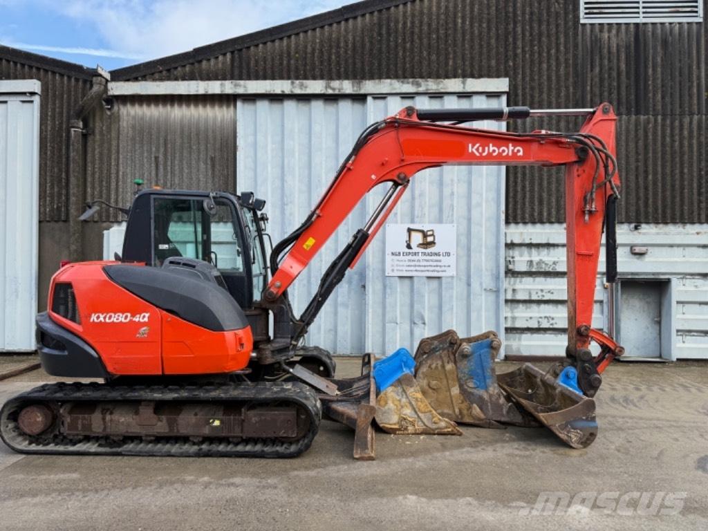 Kubota KX 080 Midi rýpadla 7t - 12t