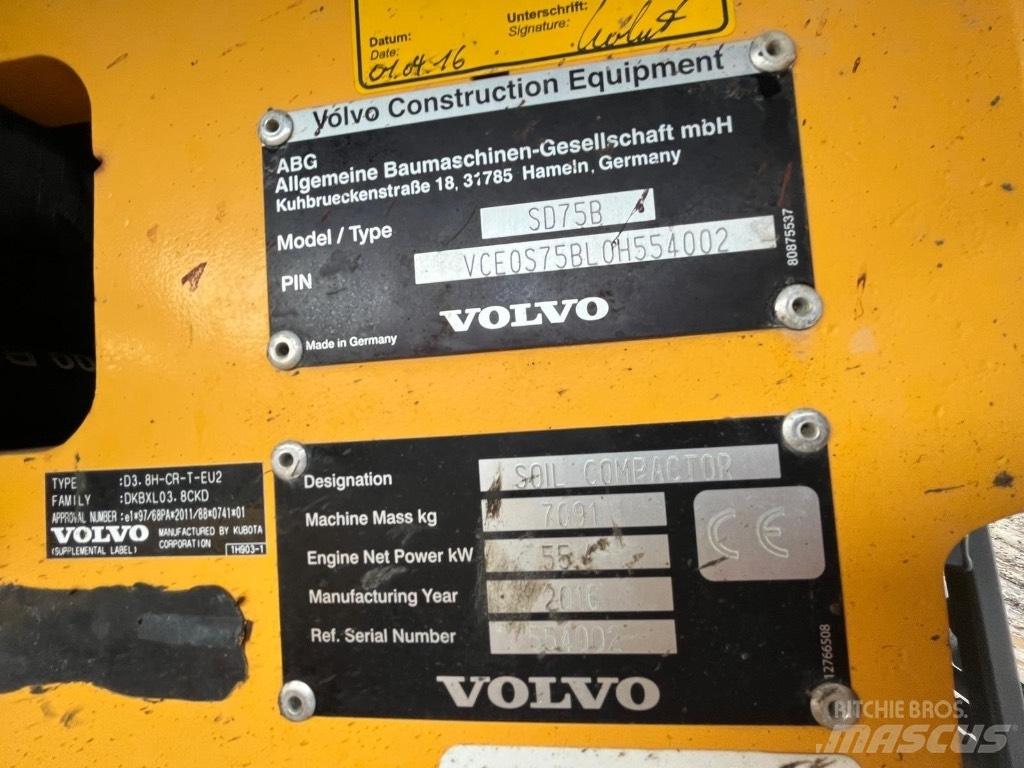 Volvo SD 75 Tahačové válce