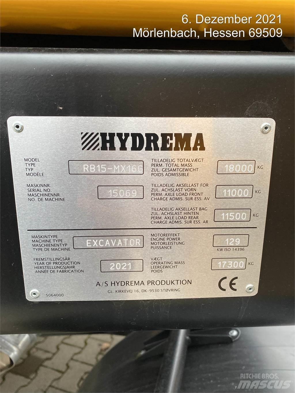 Hydrema MX16G Kolová rýpadla