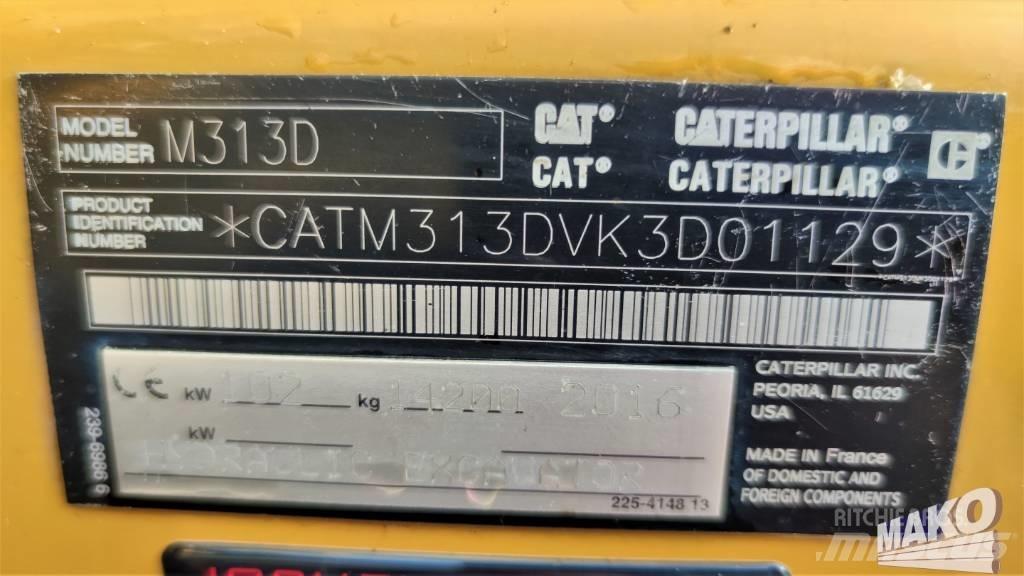 CAT M 313 D Kolová rýpadla