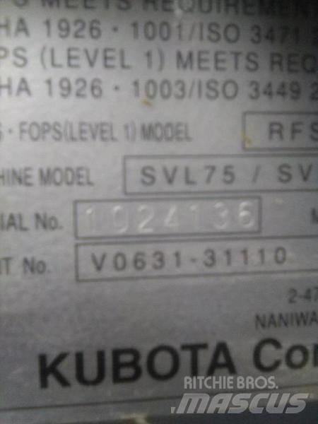 Kubota SVL 75-2 Smykem řízené nakladače