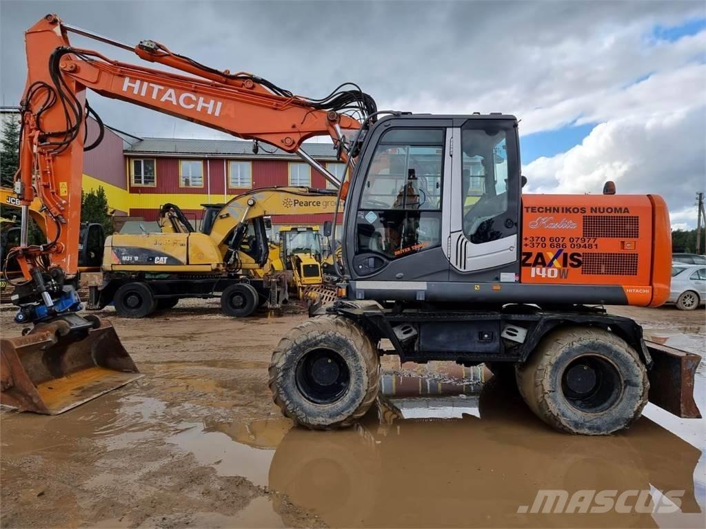 Hitachi ZX 140 W-3 Kolová rýpadla