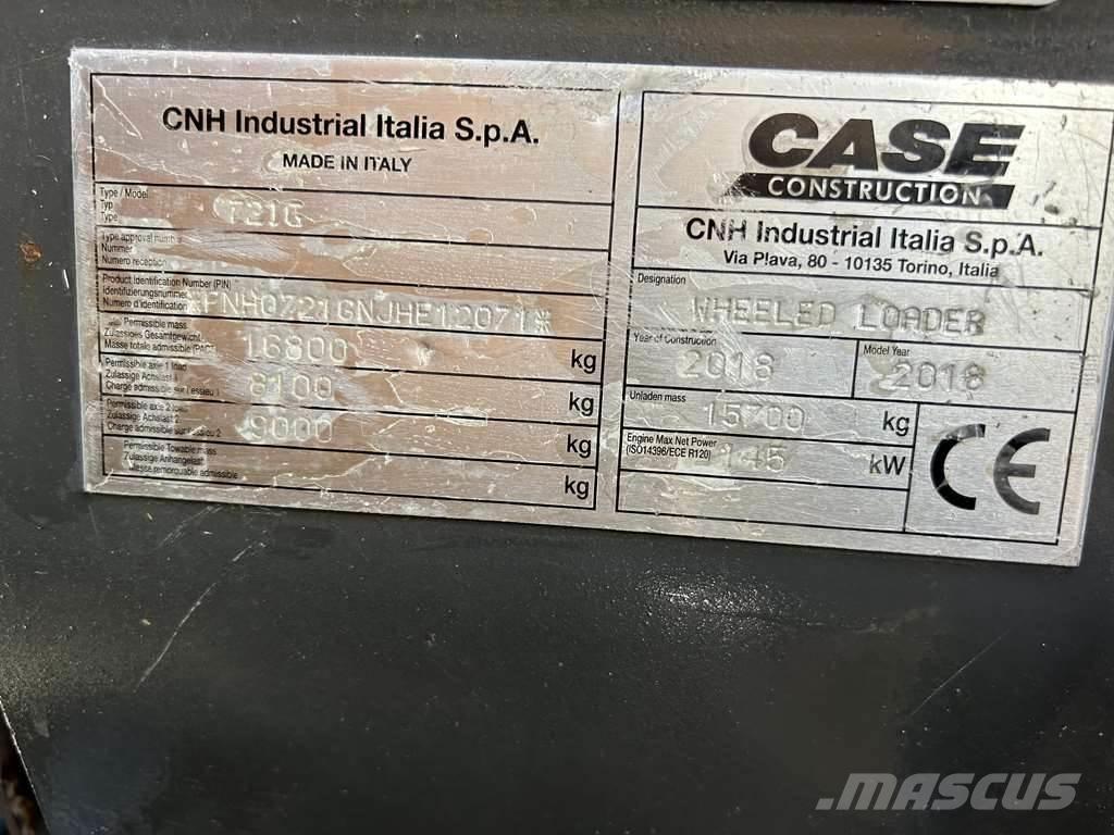 CASE 721G XR Kolové nakladače