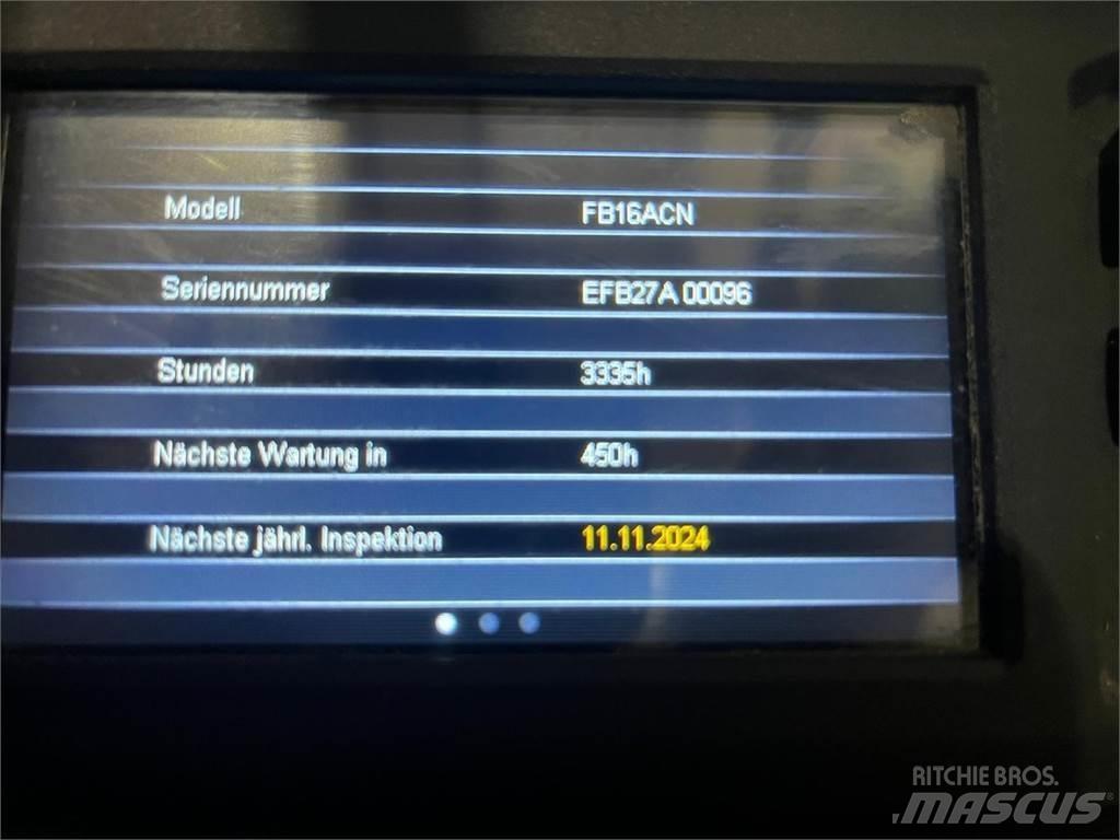 Mitsubishi FB16ACN Akumulátorové vozíky