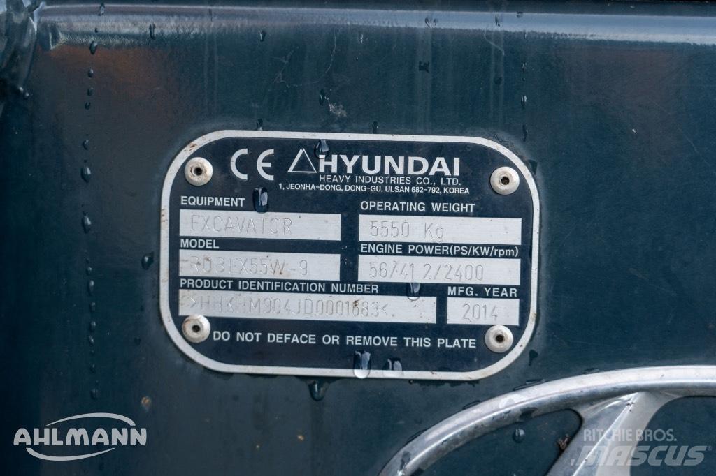 Hyundai R55W-9A Kolová rýpadla