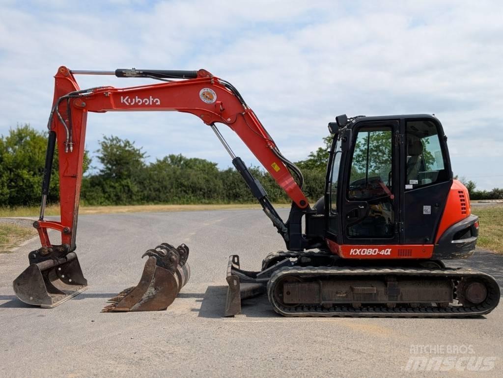 Kubota KX 080-4 Midi rýpadla 7t - 12t
