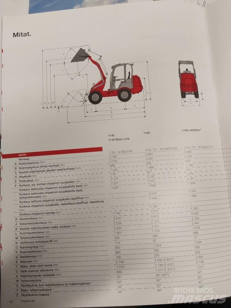 Weidemann 1160 Víceúčelové nakladače