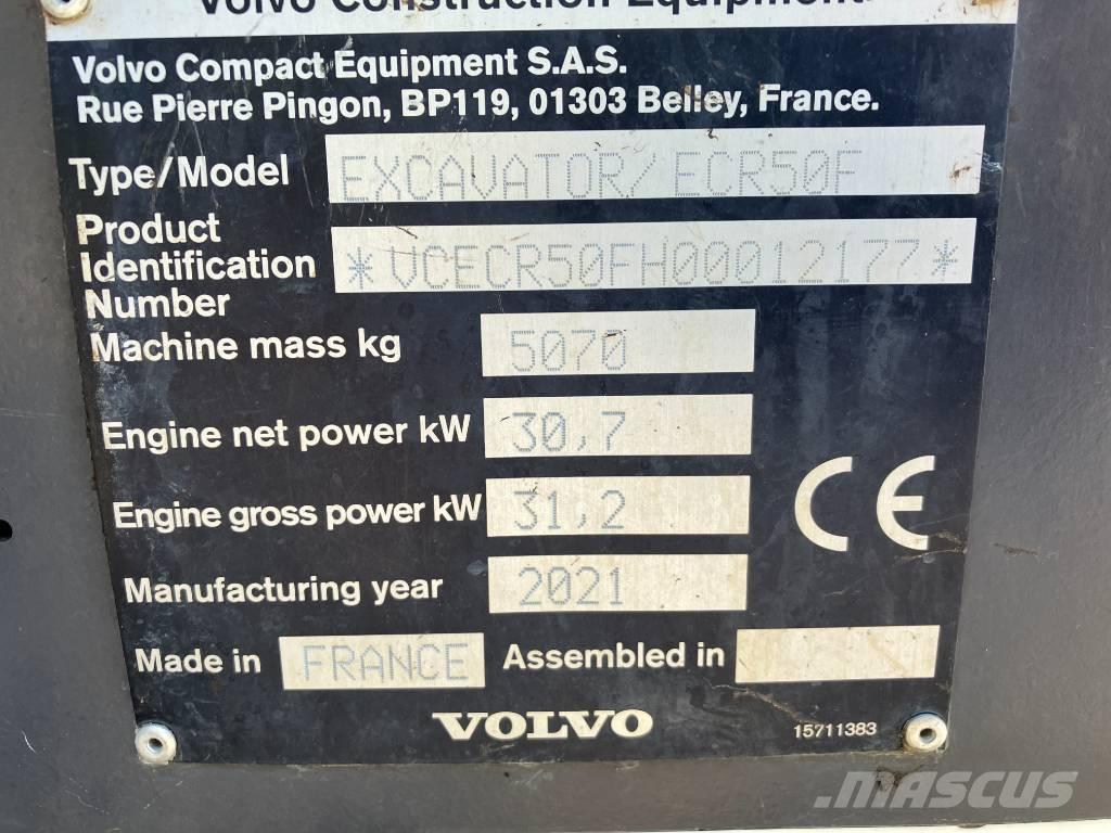 Volvo ECR 50 F Mini rýpadla < 7t