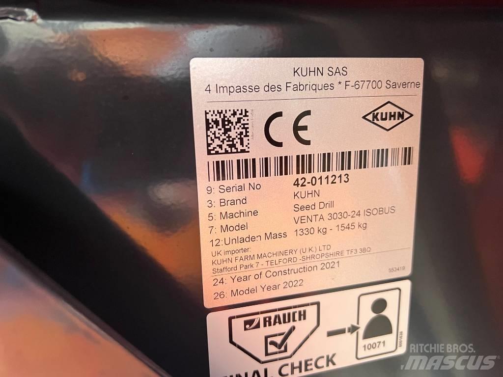 Kuhn Venta 3030-24 Mechanické secí stroje