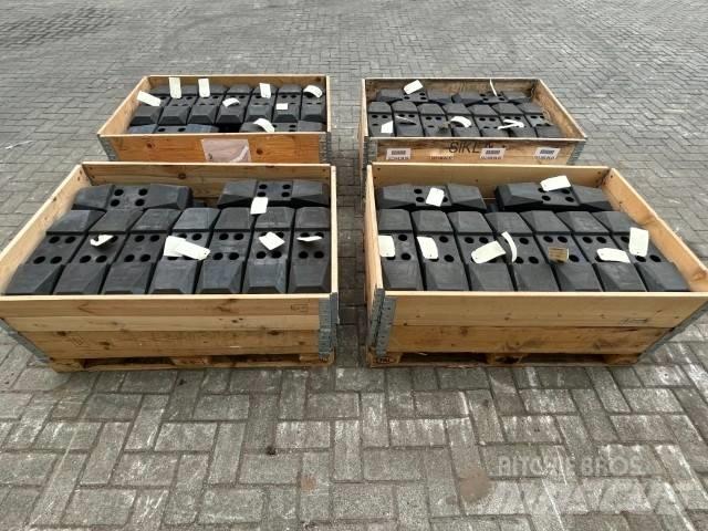  Rubber Pads Pásy, řetězy a podvozek