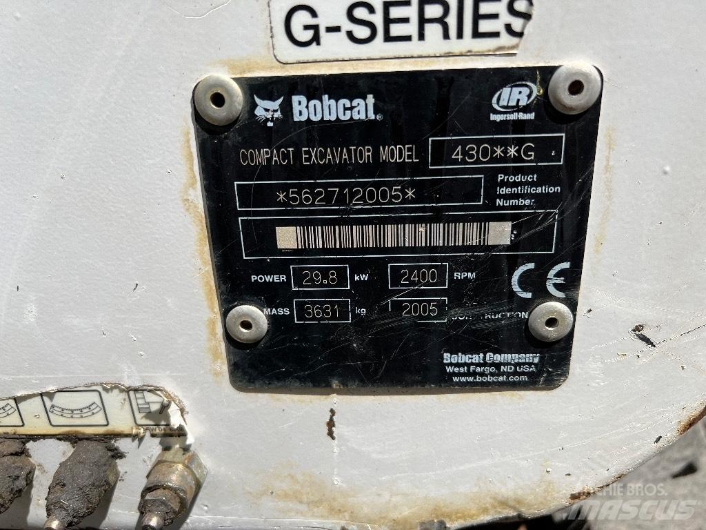 Bobcat 430 Mini rýpadla < 7t