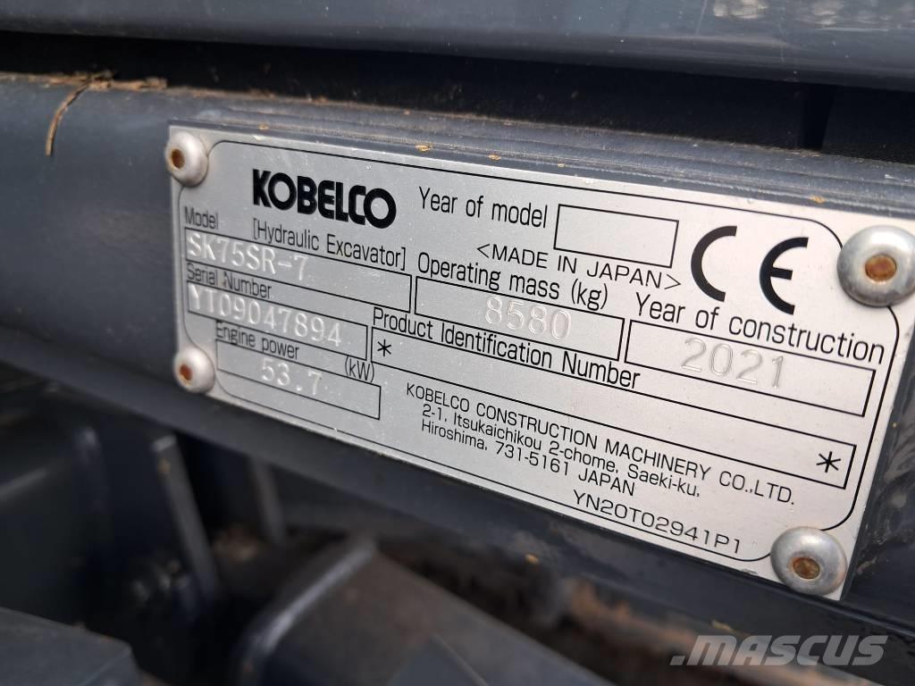 Kobelco SK75SR-7 Midi rýpadla 7t - 12t