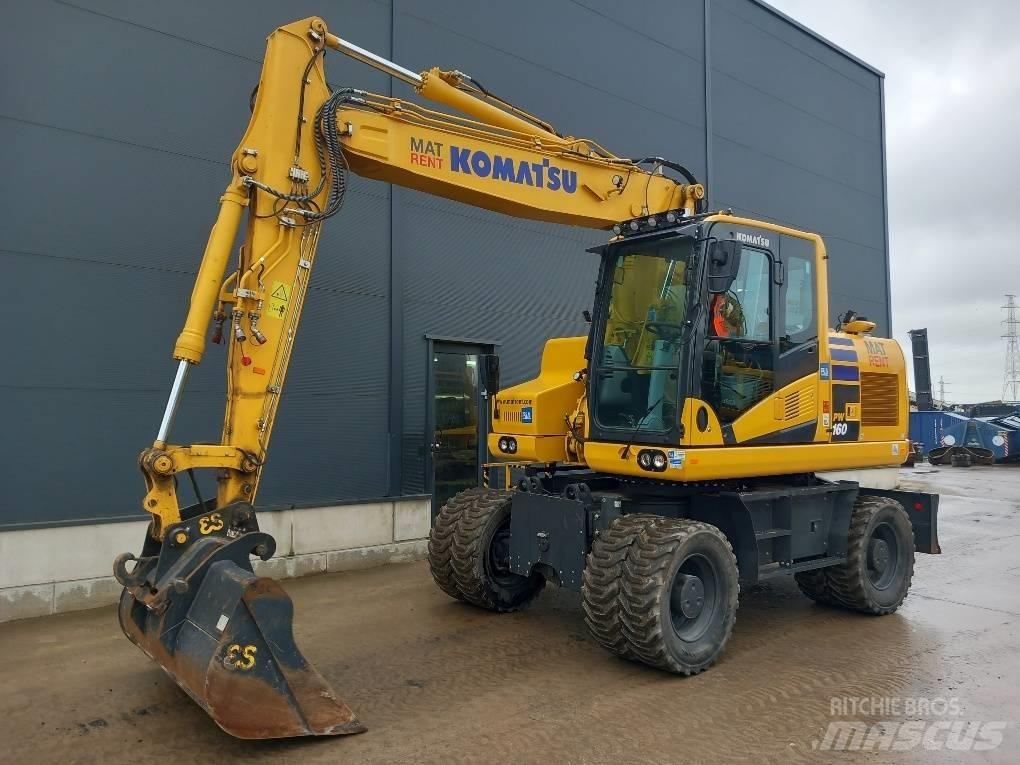 Komatsu PW180-11E0 Kolová rýpadla