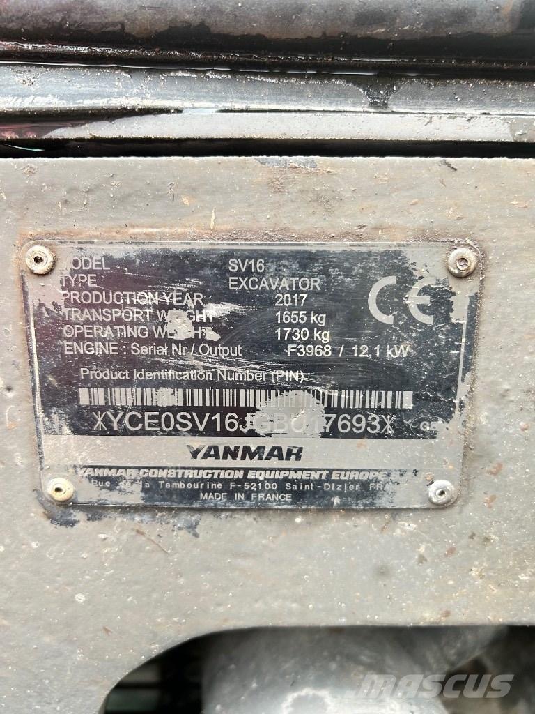 Yanmar SV 16 Mini rýpadla < 7t