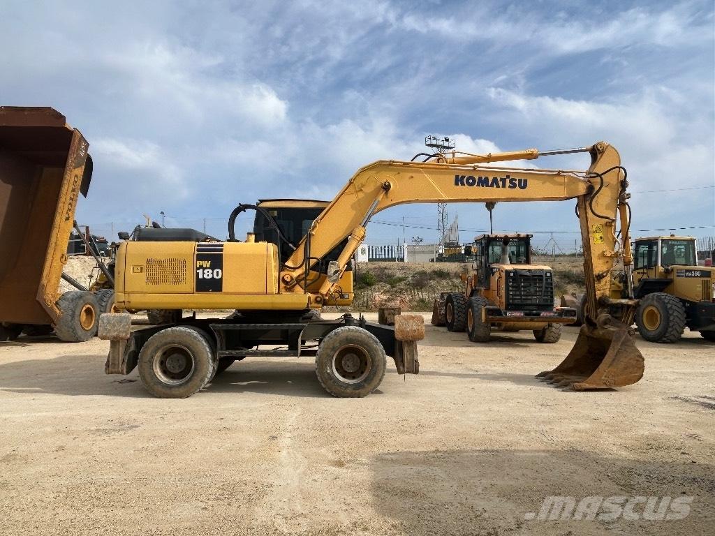 Komatsu PW 180 Kolová rýpadla