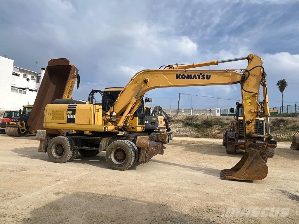Komatsu PW 180 Kolová rýpadla