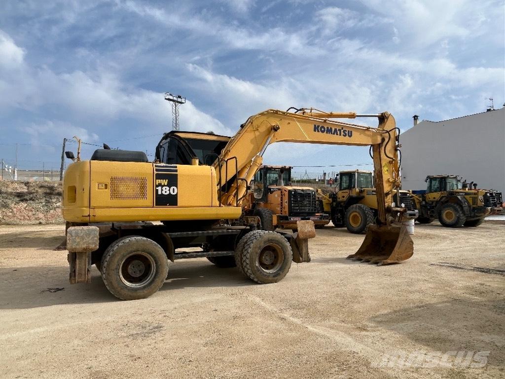 Komatsu PW 180 Kolová rýpadla