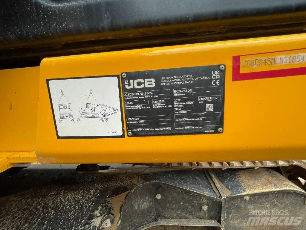 JCB 245 XR Pásová rýpadla