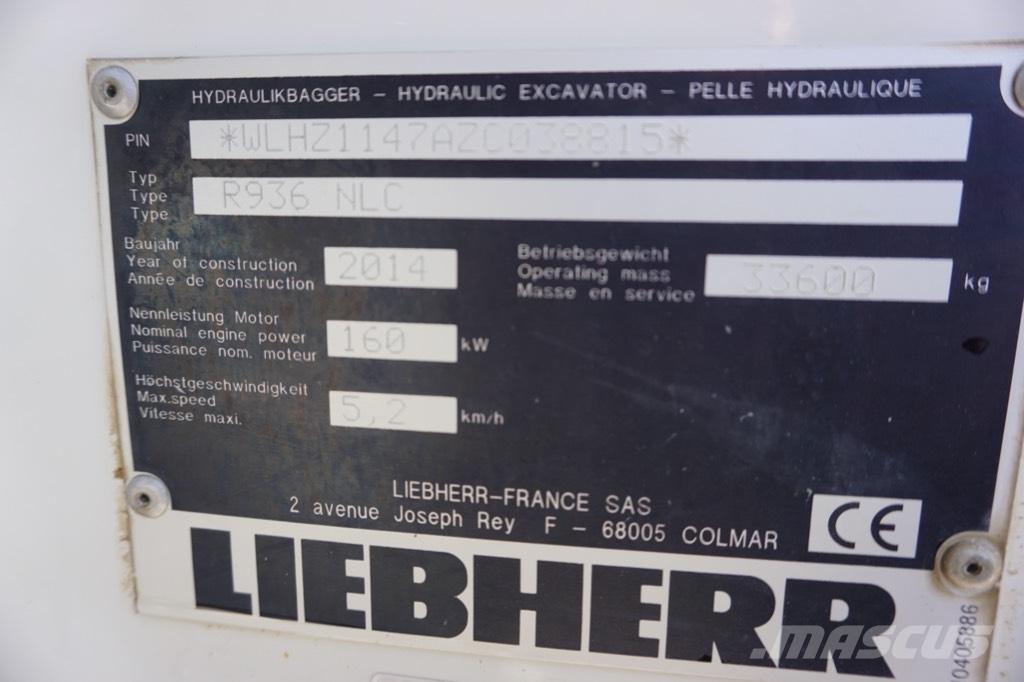 Liebherr R 936 N LC Pásová rýpadla