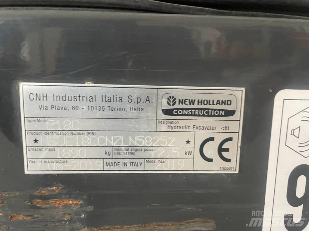 New Holland E 18 C Mini rýpadla < 7t