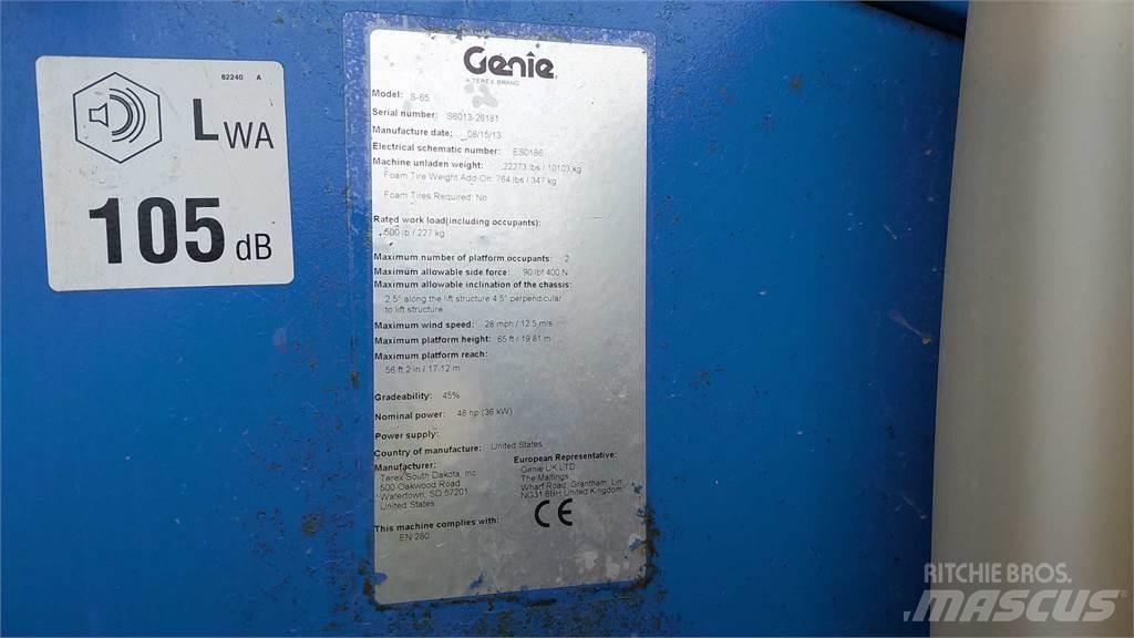 Genie S65 Teleskopické plošiny