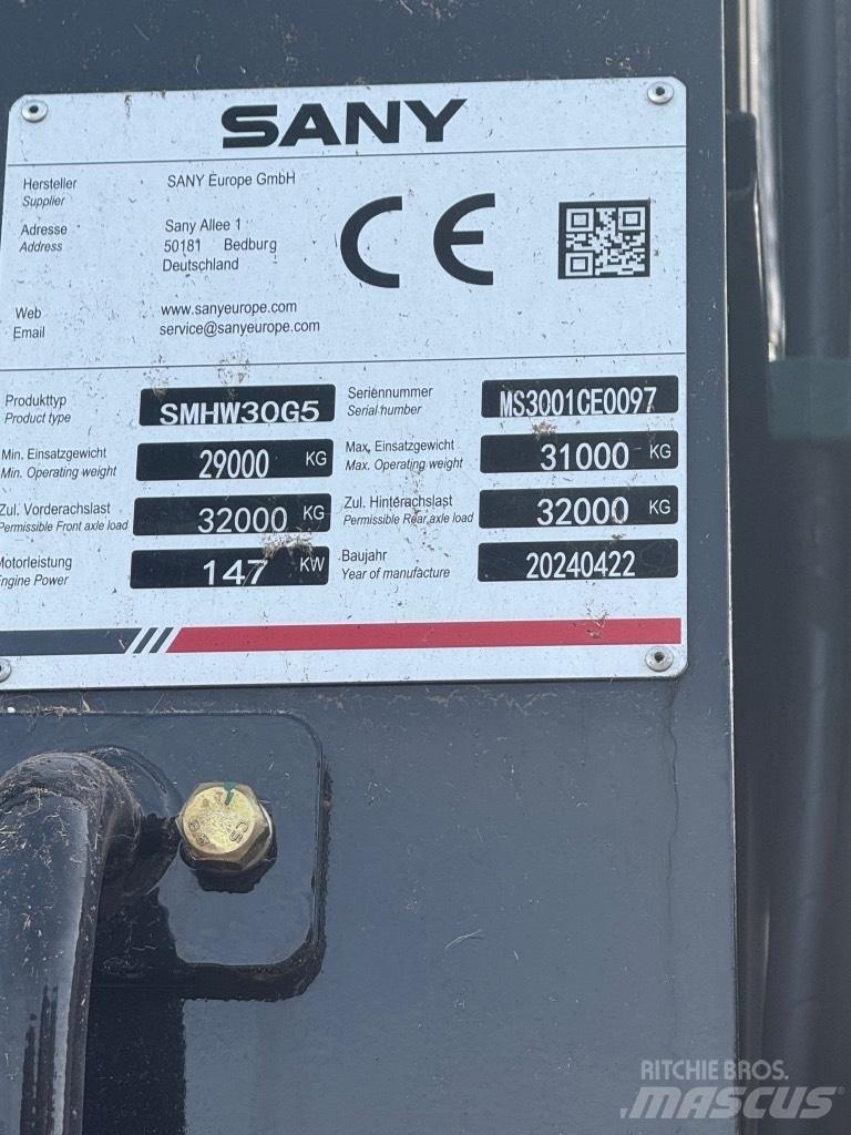 Sany SMHW 30 G5 Stroje pro manipulaci s odpadem