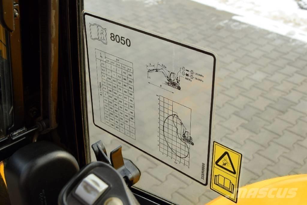 JCB 8050 RTS Mini rýpadla < 7t
