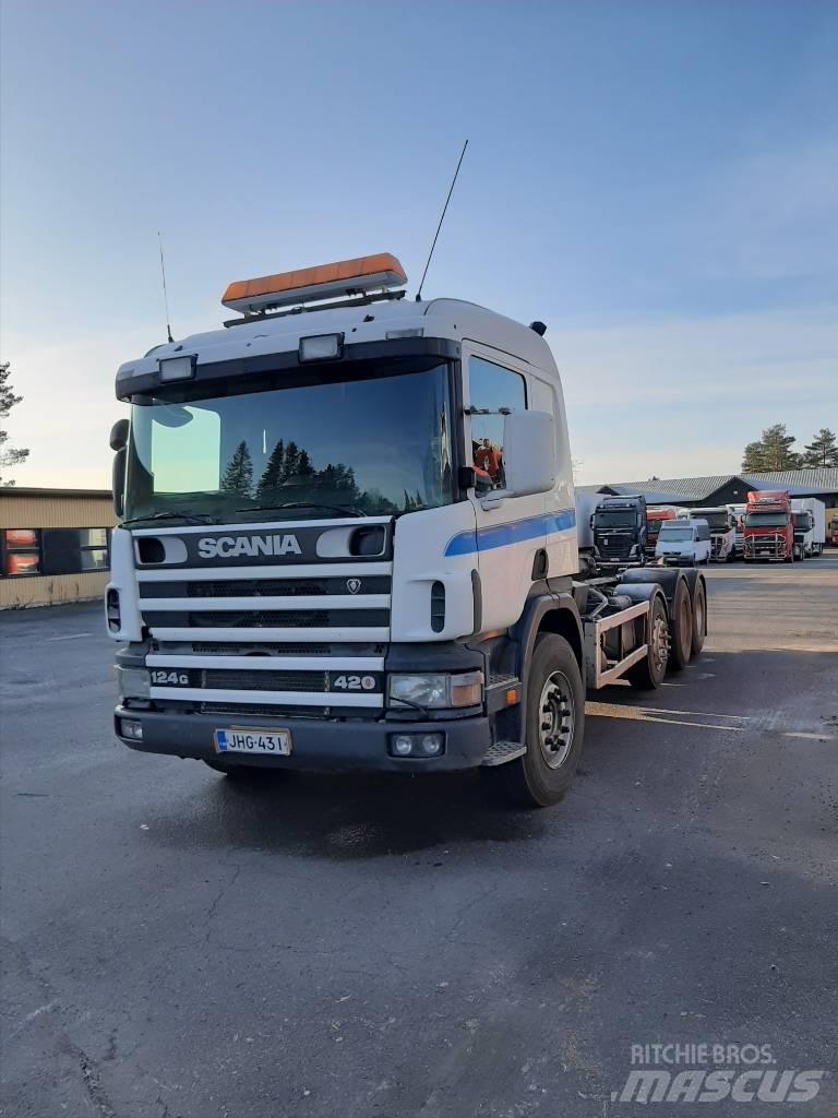 Scania P 124 Hákový nosič kontejnerů