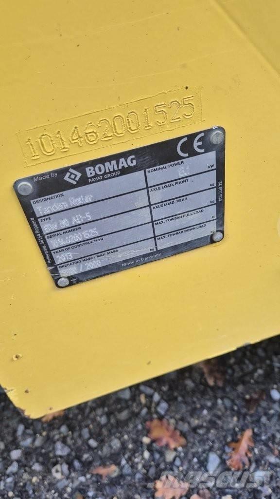 Bomag BW 80 AD-5 Tandemové válce