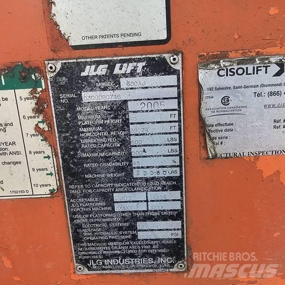 JLG 600AJ Kloubové plošiny