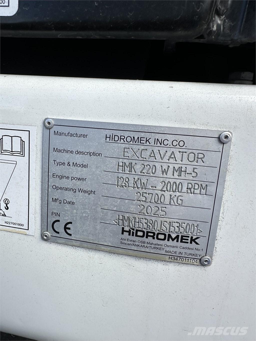 Hidromek 220W MH-5 Stroje pro manipulaci s odpadem