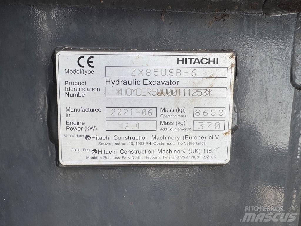 Hitachi ZX 85 US-6 Midi rýpadla 7t - 12t