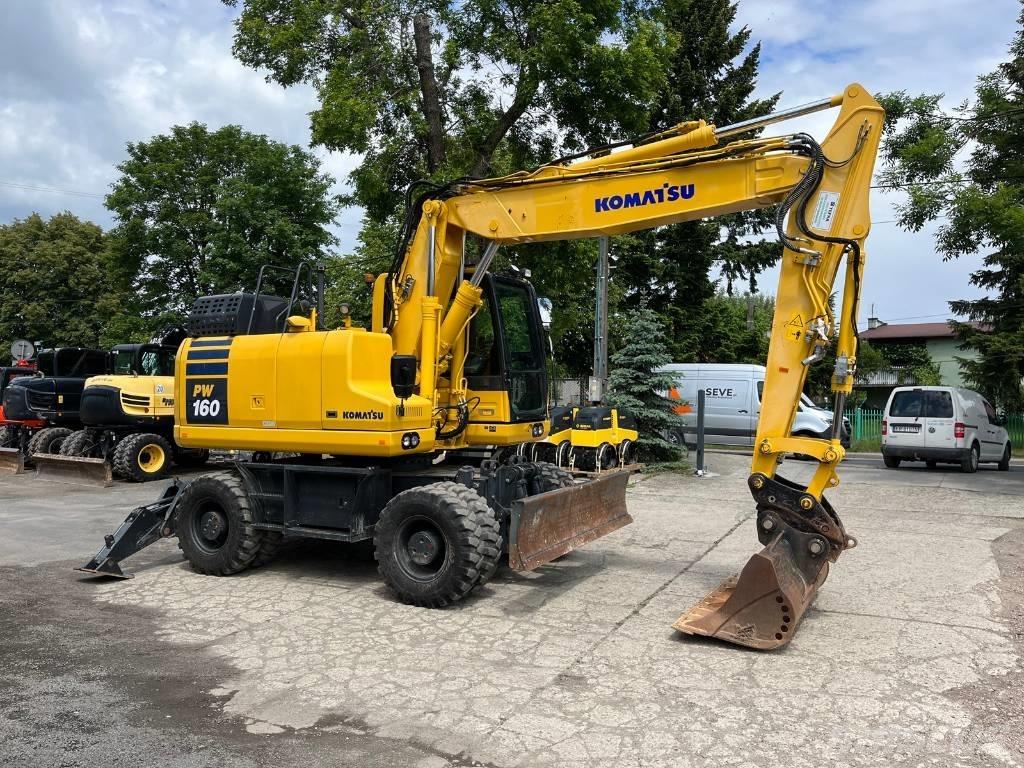 Komatsu PW 160-11 Kolová rýpadla