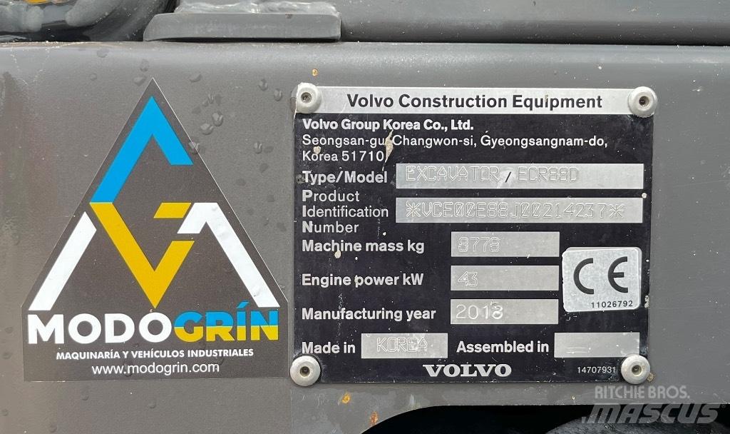 Volvo ECR 88 Mini rýpadla < 7t
