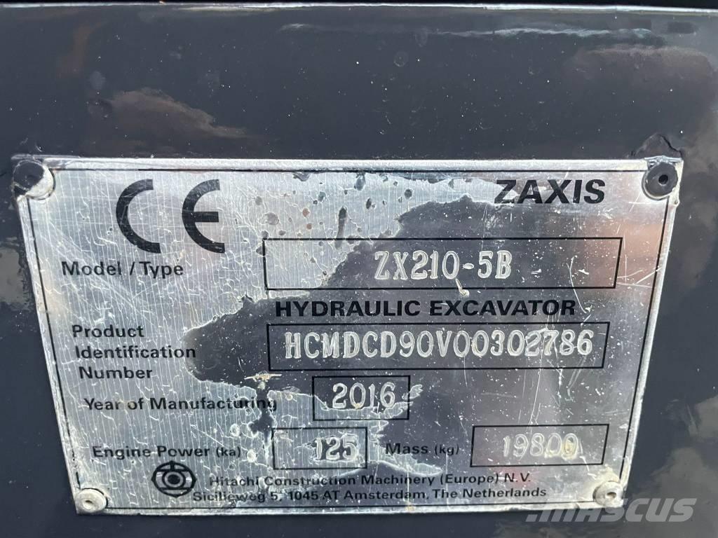 Hitachi ZX 210 LC-5B Pásová rýpadla