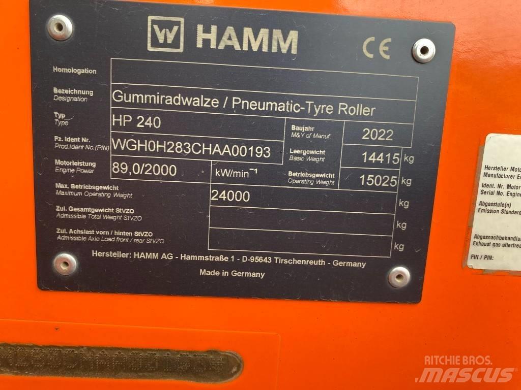 Hamm HP240 Tandemové válce