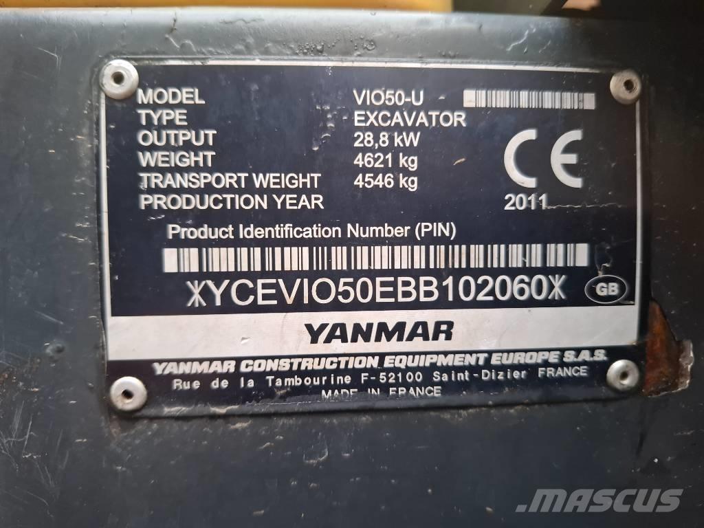 Yanmar VIO50-U Mini rýpadla < 7t