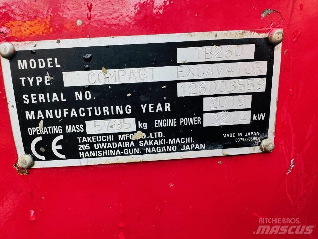 Takeuchi TB 260 Mini rýpadla < 7t
