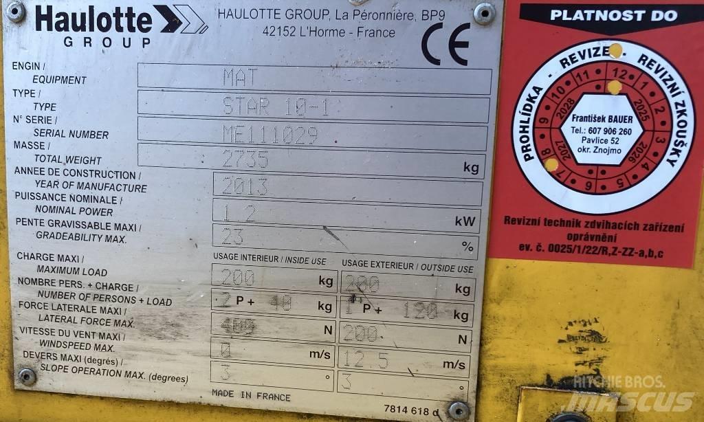 Haulotte Star 10 Teleskopické plošiny