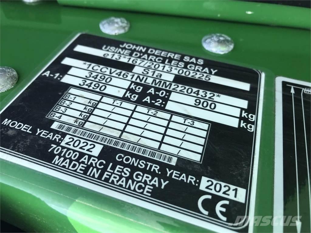 John Deere V461M Lis na válcové balíky