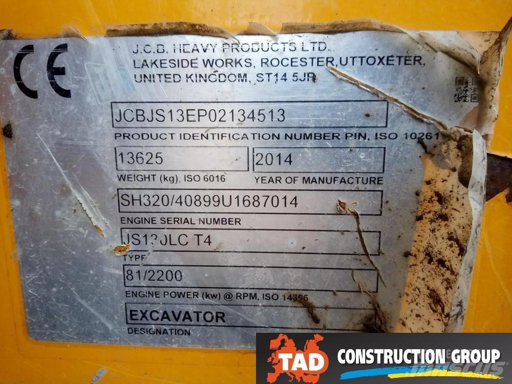JCB JS 130 LC Pásová rýpadla