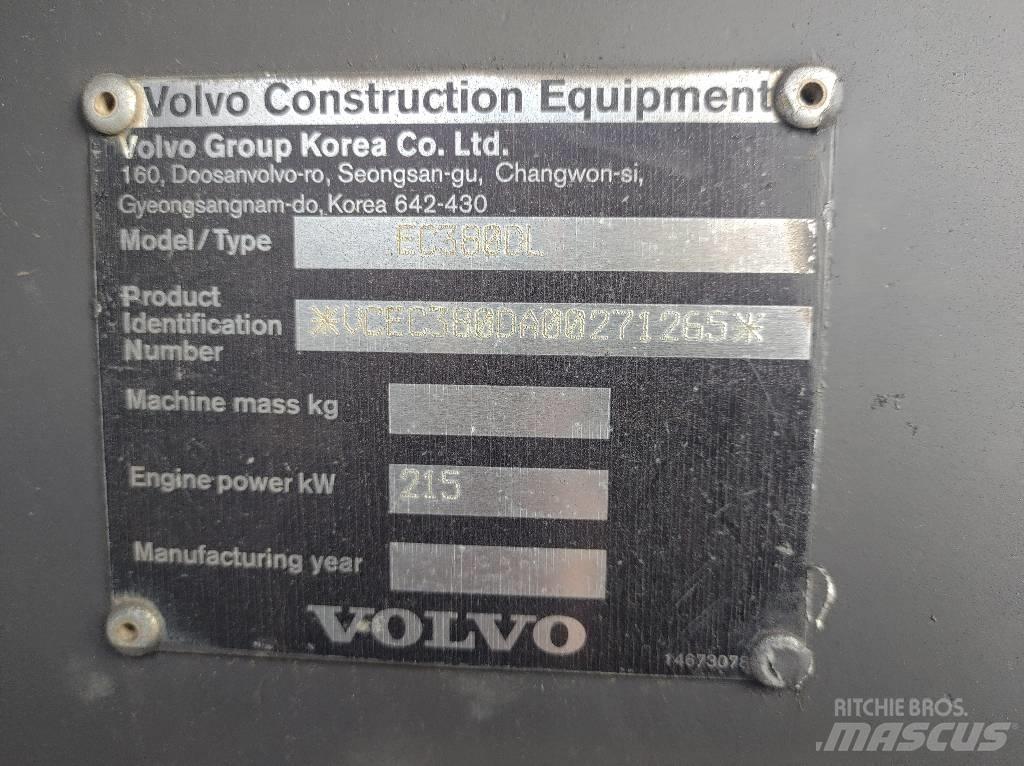 Volvo EC380DL Pásová rýpadla