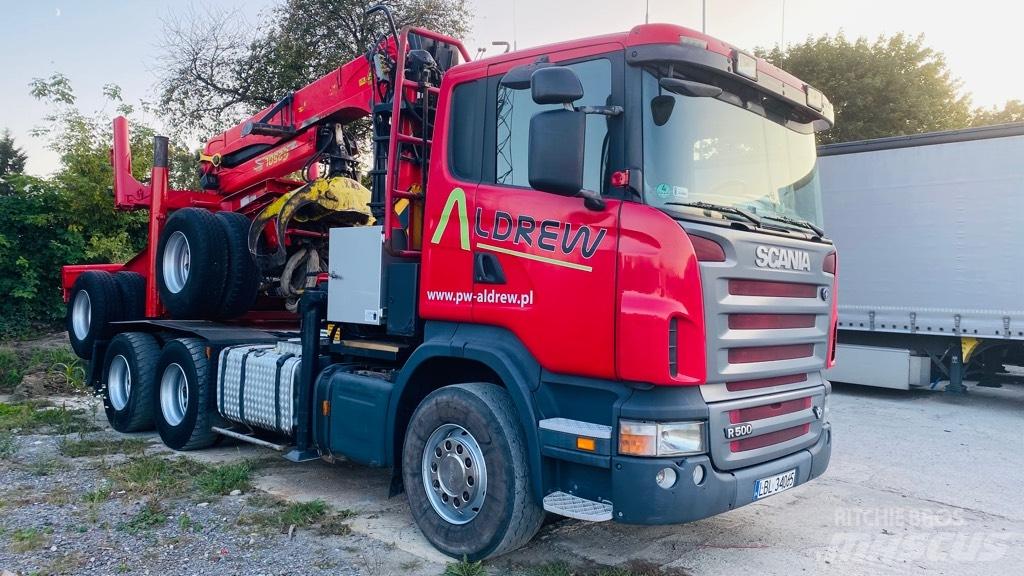 Scania R500 Vozy na přepravu kmenů