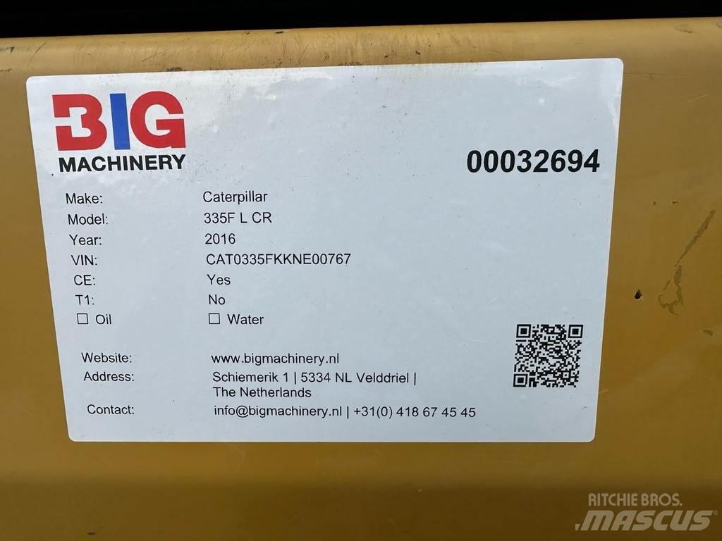 CAT 335F L CR Pásová rýpadla