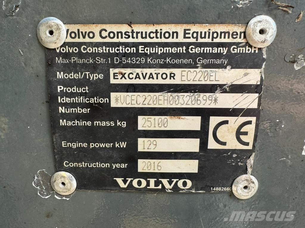 Volvo EC220EL Pásová rýpadla