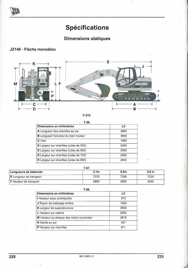 JCB JZ 140 D Pásová rýpadla