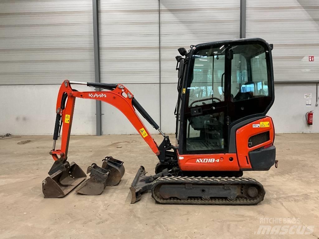 Kubota KX 018-4 Mini rýpadla < 7t