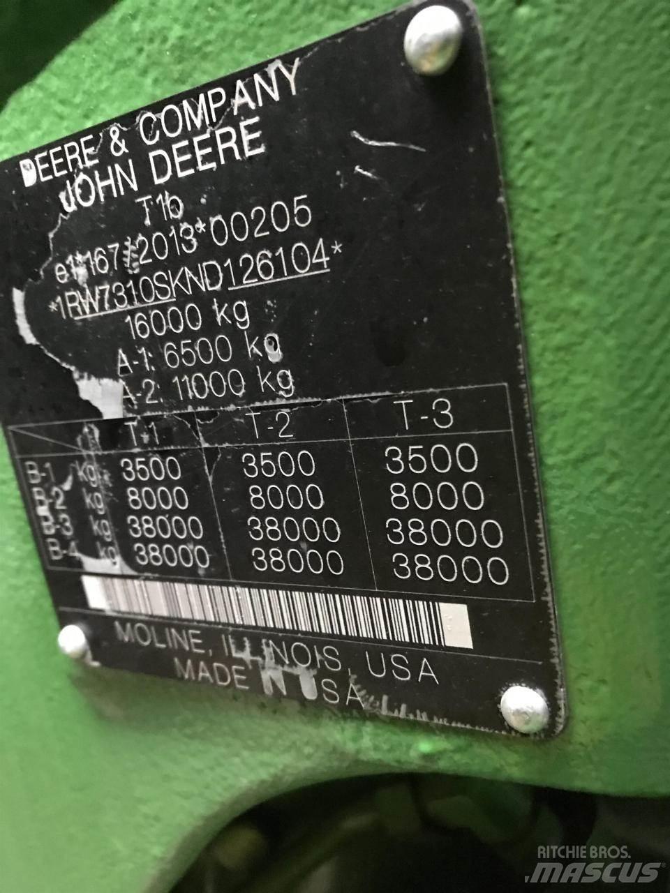 John Deere 7R 310 Traktory